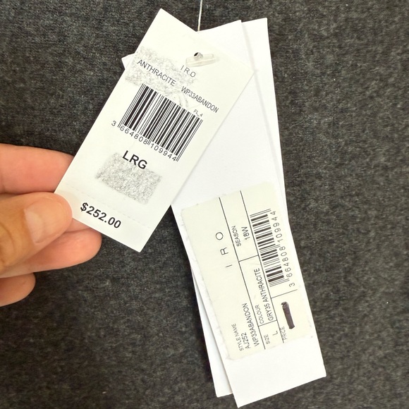 IRO Anthracite Dark Gray Mini Dress - Picture 5 of 9